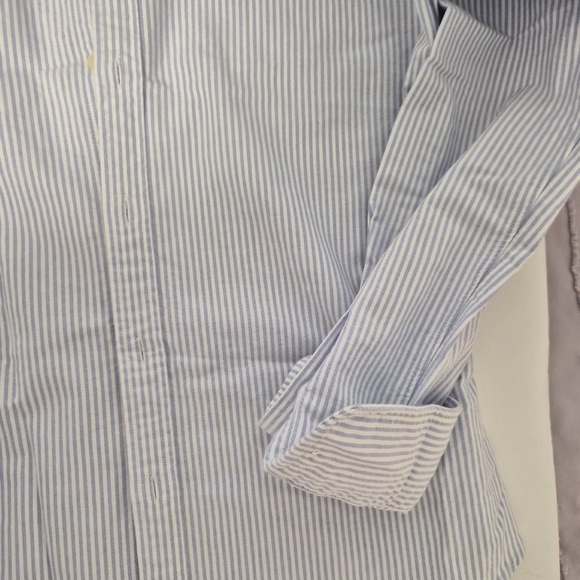 Ralph Lauren White and Blue Striped Shirt - Picture 6 of 7